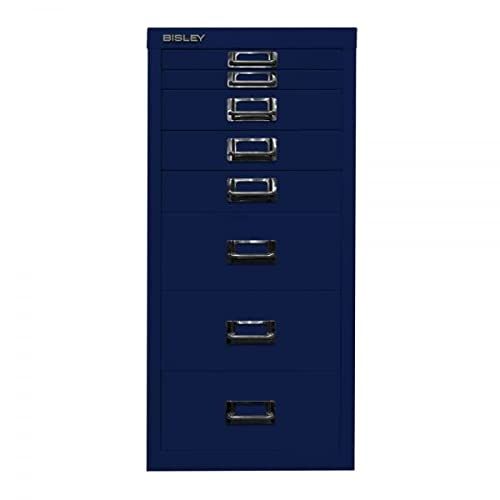 Bisley MultiDrawer 29-serie DIN A4 8 laden metaal 639 Oxfordblauw 38 x 27,9 x 59 cm