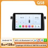BMW Autoradio Android pour E46 M3 X5 1998-2006 M3 318 320 325 330 335 Lecteur multimédia vidéo GPS 4G Carplay Auto 2 Din Stéréo RDS DSP Unité principale DVD avec Apple CarPlay Systèmes