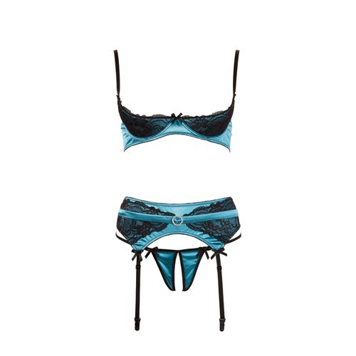 Cottelli Collection Lingerie Set - 75B/S - Groen