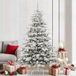 Prolenta Maison Exclusive Kunstkerstboom, inklapbaar, wit, 210 cm, PE/PVC
