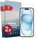 Rosso Screen Protector Geschikt voor Apple iPhone 15 Plus 9H Tempered Glass | Duo Pack