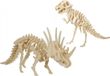 Merkloos / Sans marque Cornelissen Natierliche Geschenke Gmbh Houten 3D Dieren Dino Puzzels Set - T-rex en Styracosaurus