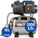 Annovi Reverberi ARGP 600PB Hydrofoorpomp met Vat / Hydrofoor met drukschakelaar - Tuinpomp 600W a 3100l/h - 19L Tank