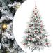 Sapin de Noël artificiel avec 150 LED blanc 120 cm PE et PVC