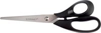 Q-CONNECT schaar | 21 cm | rechts | ronde punt | RVS | zwart