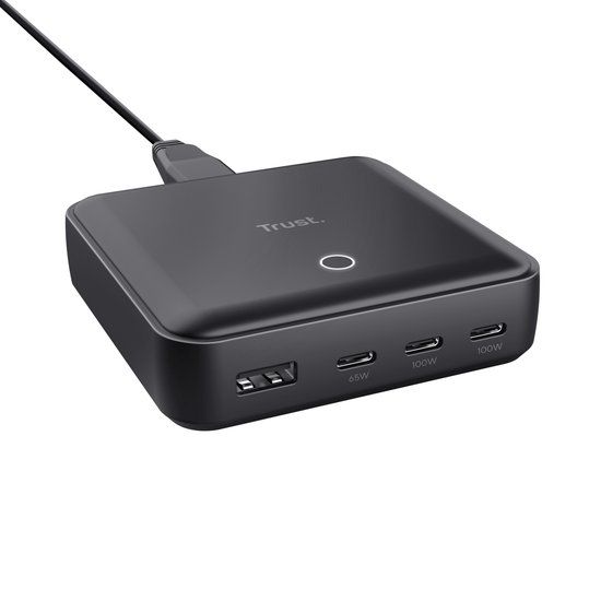 Trust Maxo - USB-C / USB-A Oplader - 100W - Zwart