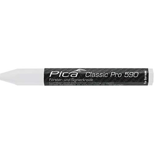 Pica Forster-/signierkrijt wit papier doos met 12 st. Classic PRO 590