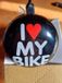 Cycletech I Love My Bike sonnette de vélo 80 mm noir