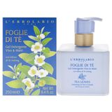 L'Erbolario Foglie Di Té Reinigingsgel voor gezicht en handen