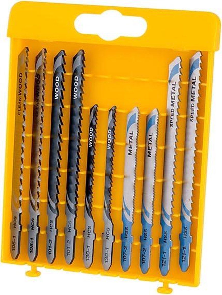 DeWalt DT2294 10-Delige XPC Decoupeerzaagbladenset in Casette - Hout en Metaal