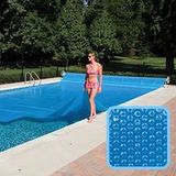 Linxor Bâche À Bulles 4 m x 8 m pour piscine - 300 microns - Bleu