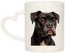 Bellatio Decorations Mok voor hondenliefhebbers - Boxer - hartje - Cartoon - Keramiek - 300 ml