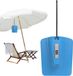 Coffre-fort portable sans marque - Boîte de sécurité - Protection personnelle - Conception étanche - ABS - Bleu
