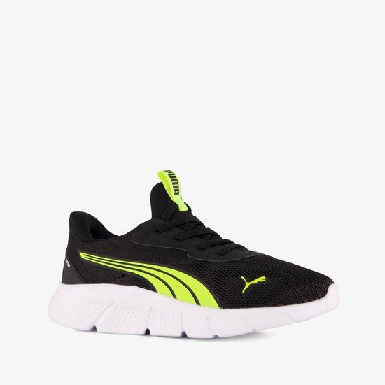 Puma Flexfocus Sliptech PS kinder sportschoenen zwart geel - Maat 33