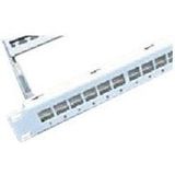 Wirewin Patchpaneel - grijs - 19" - 24 poorten