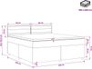 vidaXL Boxspringbed met matras Lichtgrijs 180 x 200 cm Stof