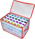 Merkloos / Sans marque Spetebo XL Opbergdoos voor Kerstballen - 112 Vakken - Doos voor Kerstversieringen