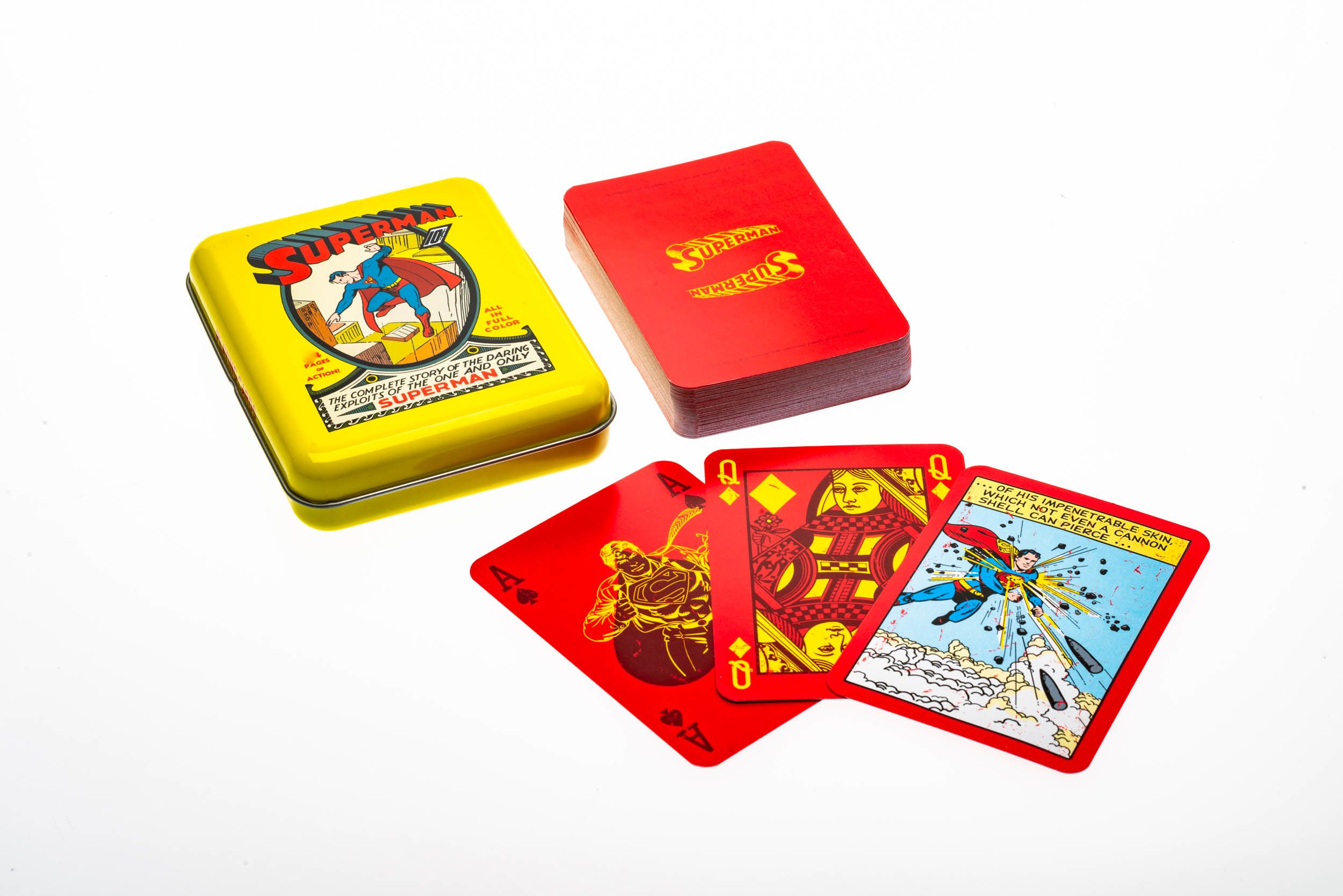 Cartamundi DC Comics Superman Speelkaarten - Tin Box