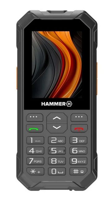 HAMMER H Hammer 6 LTE Rugged Phone - SOS Button, IP68, 2500mAh - Black