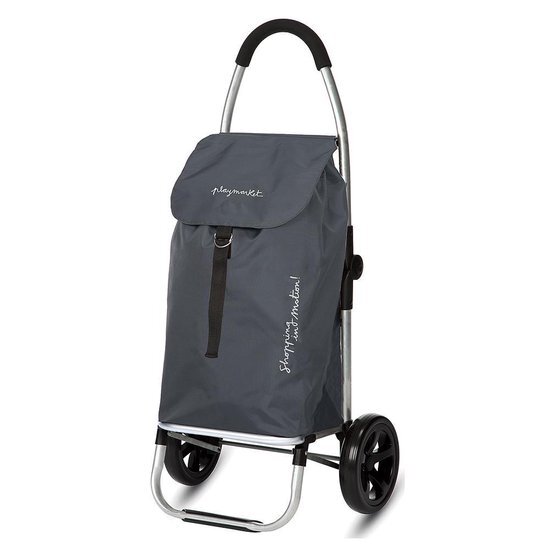 Playmarket Go Two Compact Boodschappentrolley grey Trolley Grijs