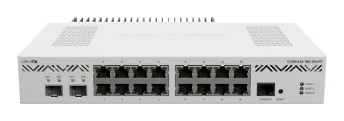 MikroTik CCR2004-16G-2S+PC Ethernet Router - 16x Gigabit Ethernet, 2x10G SFP+