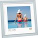 Deknudt Frames Fotolijst lichtblauw met witte bies, kunststof fotomaat 20x20 cm