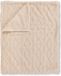 Descanso Luxe Teddy Plaid - Deken - Dekentje 130x160 cm - Jacquard Geweven Kabelpatroon - Off-White - 1 Persoons - 100% Polyester Sherpa - Oeko-Tex Gecertificeerd