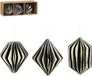 Mica Decorations Ornament ui druppel zwart 3 stuks FSC Mix - h10xd10cm