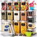 Boîtes de rangement étanches à l'air et à l'eau avec couvercle - Set de 16 - Contenants de rangement pour la cuisine
