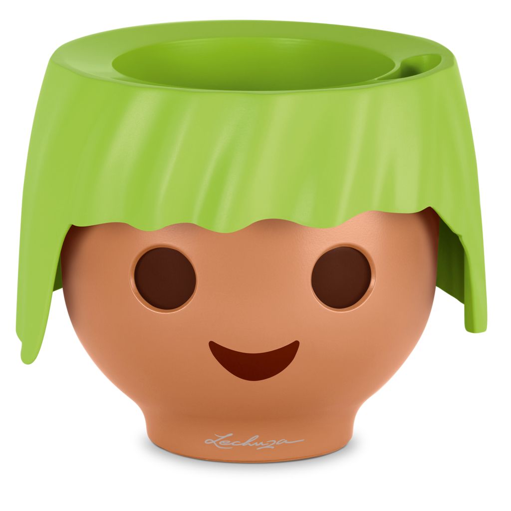 LECHUZA OJO Table Planter - Green & Pink - 21cm