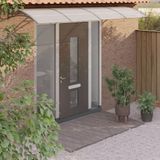 Maison Exclusive - Auvent pour porte d'entrée, gris, 400 x 100 cm, polycarbonate