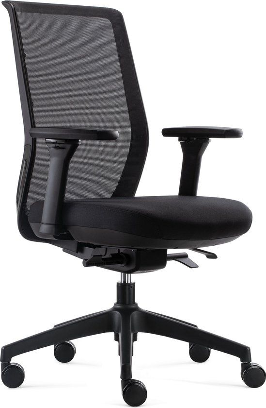 BenS 837-Synchro-4 Ergonomische Bureaustoel - Zwart