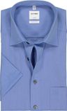 OLYMP Luxor comfort fit chemise - manche courte - bleu moyen - Repassage facile - Tour de cou : 47