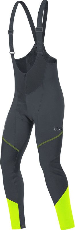 Gore Wear C3 Windstopper Thermo Bib Tights Men - black/neon yellow