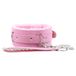 Collier BDSM rembourré avec laisse (rose)