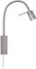 Fischer Leuchten Wandlamp mat nikkel LED leeslamp flexibele zwanenhals 4,5W 530lm warm wit