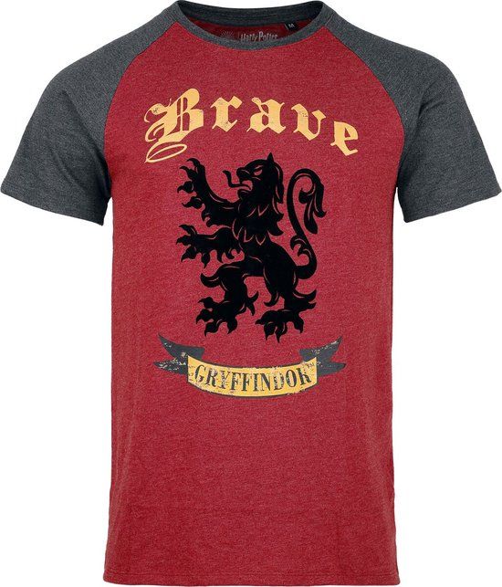 Harry Potter Gryffindor - Brave Heren T-shirt - meerkleurig - M