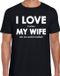 I love it when my wife lets me watch football t-shirt noir homme - Cadeau amateur de football XL
