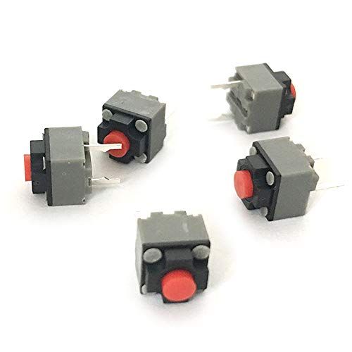 10 STKS Micro Mute Knop Muisschakelaar Stille Muis Schakelaar - 6x7,3 mm