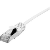 Dexlan - Verbindingskabel - RJ-45 (M) naar RJ-45 (M) - 30 cm - 4.8 mm - SFTP - CAT 6a - halogeenvrij, zonder haken - wit