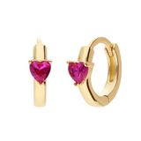Lucardi Zilveren kinderoorringen met plating - Oorbellen - 925 Zilver - Zilverkleurig