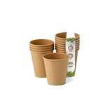 GREENBOX Koffiemok, papieren bekers, bruin, ongebleekt, espressobeker, probeerbeker, drinkbekers, 50 stuks, Coffee To go, wegwerpbekers, biologisch afbreekbaar, 100 ml
