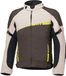 Held Renegade 2, veste textile imperméable, Marron Foncé/Beige/Jaune Néon, 5XL