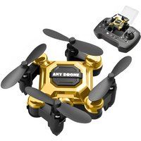 SZSMART Mini Drone Opvouwbaar Draagbaar Vliegtuig met Vaste Hoogte en 4K Camera 3 Batterijen Levensduur batterij: 10 Min Goud