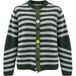 Phisique Du Role Cardigan rayé vert et gris