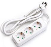 BES LED Stekkerdoos - Verlengsnoer - 3 Stopcontacten - 3 Meter - Wit