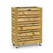 Vur bac à fleurs flux 70x30x90 impg incl. roues