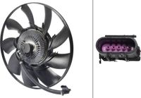 HELLA Ventilateur de refroidissement moteur 12 V 5 broches pour LAND ROVER DISCOVERY