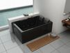 Whirlpool Torino, 180x120 cm, noir