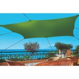 Santorini Zonnezeil, vierkant, 4 x 4 m, van katoen en polyester